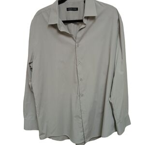 MEN'S Adrienne Vittadini button up shirt size XL 17-17.5 neck